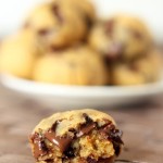 Petits gateaux au beurre d’amande et morceaux de chocolat (sans gluten)